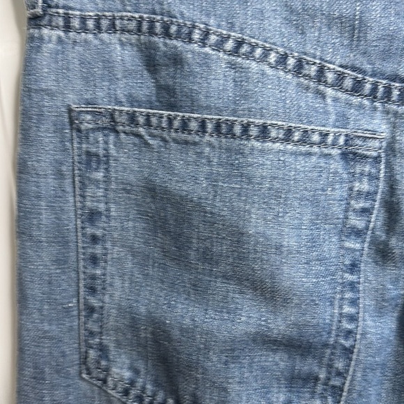 EUC THE ROW Tarley Jean 100% linen in Bleached color size 24 - Picture 9 of 11